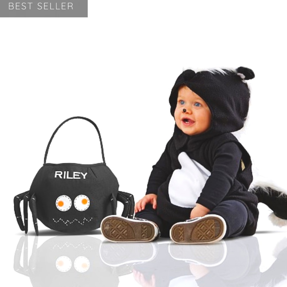 Pottery Barn Kids baby skunk costume